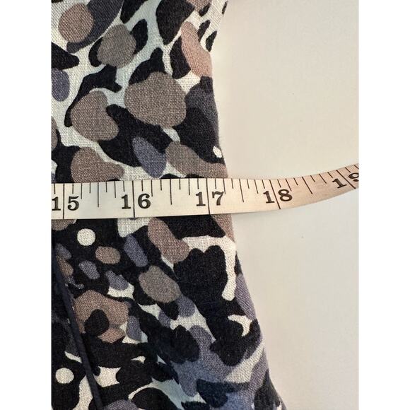 TS Taking Shape Linen Dress Size US 12 | UK 16 Animal Print Mini Fit & Flare - Picture 12 of 12
